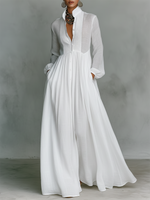 Elegant Romantic Vacation Maxi Dress