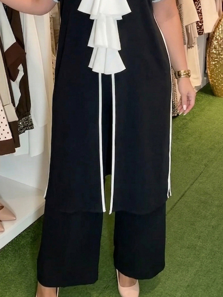 Elegant & Cozy Loose Wide-leg Pants