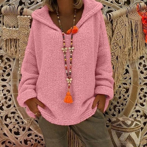 Women Loose Hooded Sweaters