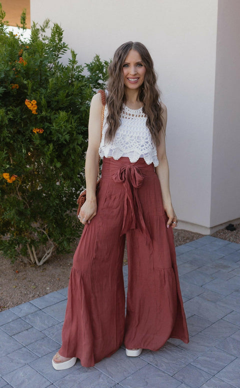 Boho Breeze Tiered Palazzo Pants