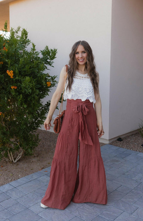 Boho Breeze Tiered Palazzo Pants