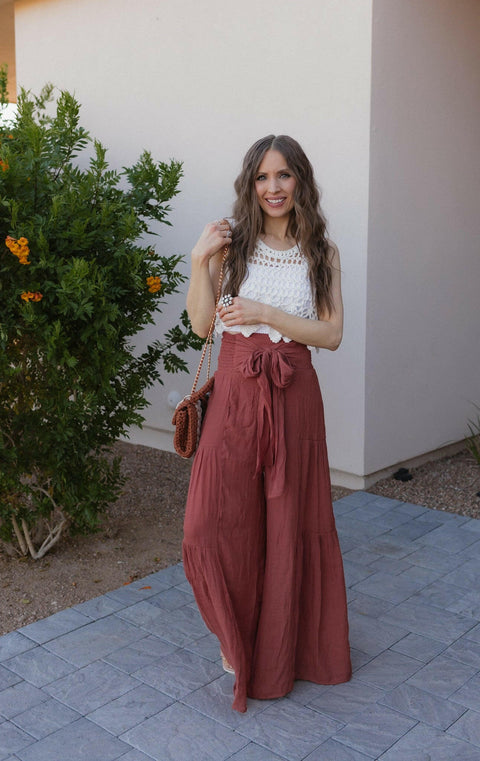 Boho Breeze Tiered Palazzo Pants