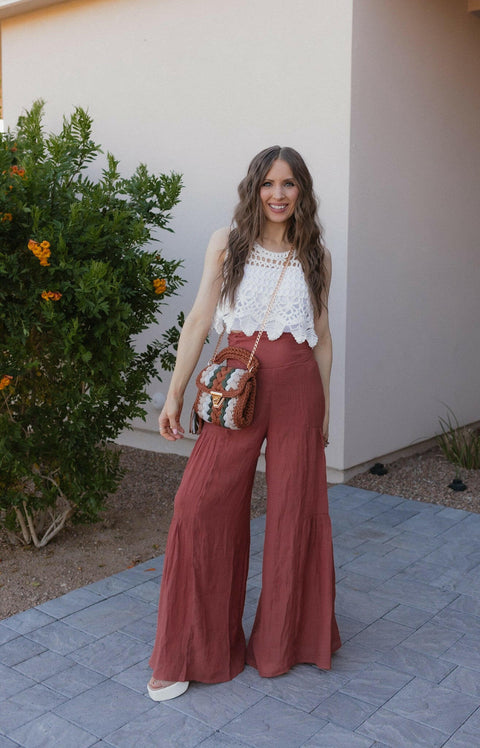 Boho Breeze Tiered Palazzo Pants