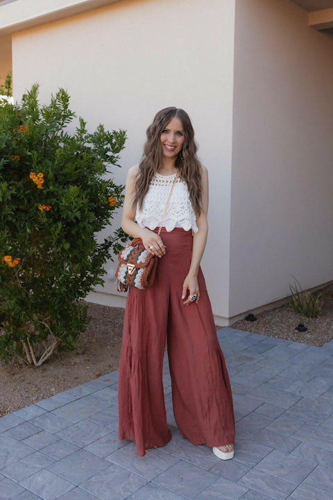 Boho Breeze Tiered Palazzo Pants