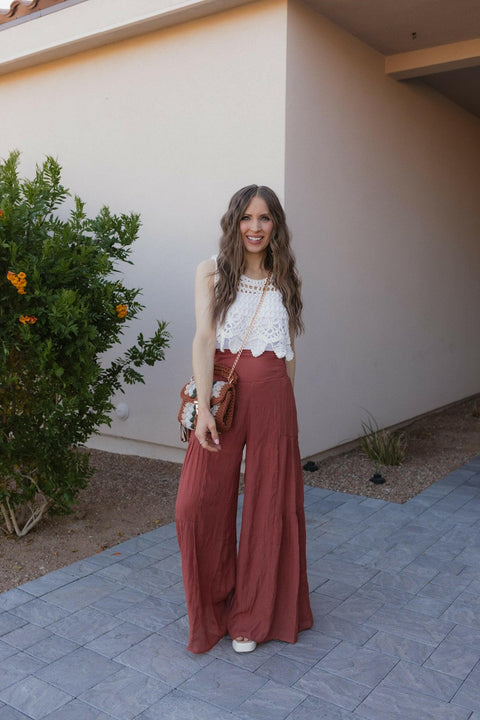 Boho Breeze Tiered Palazzo Pants