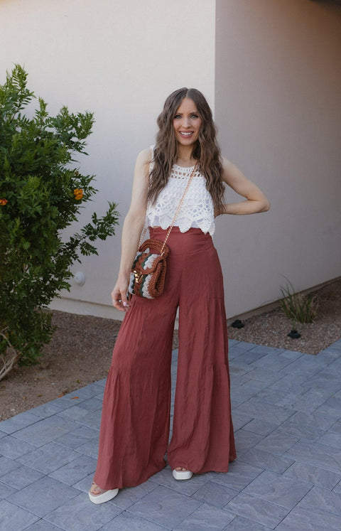 Boho Breeze Tiered Palazzo Pants