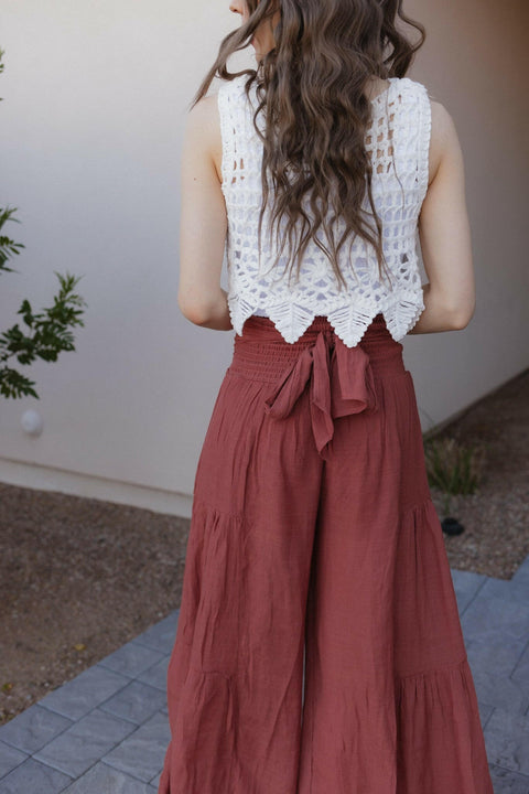 Boho Breeze Tiered Palazzo Pants