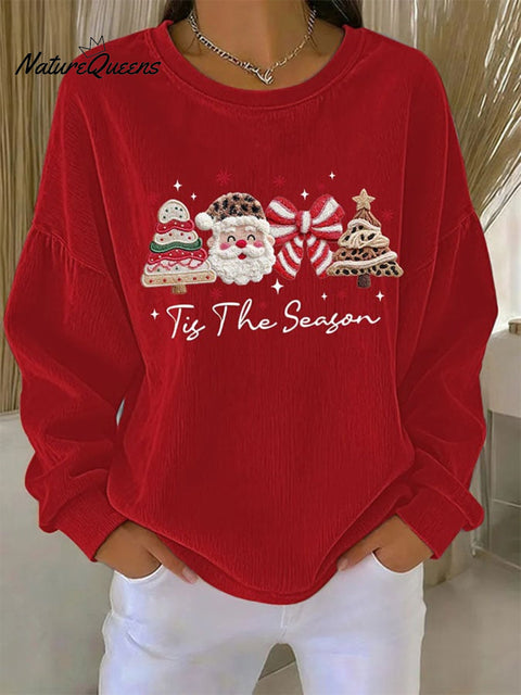 Women's Casual Christmas Print Long Sleeve Sweatshirt
