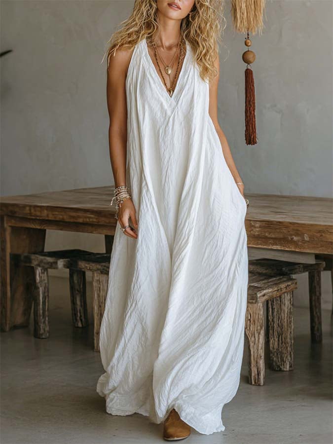 Women'S Casual Solid ColorDress