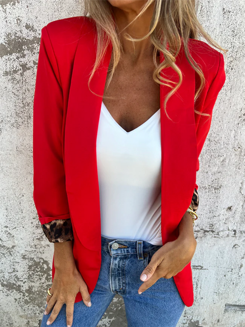 Women's Leopard Cuff Jacket
