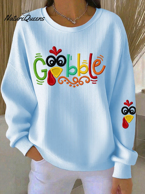 Women's Gobble Turkey Casual Sweatshirt