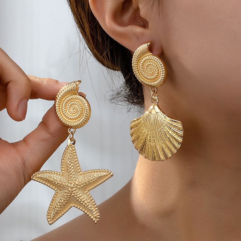 Idyllia Starfish Stud Earrings