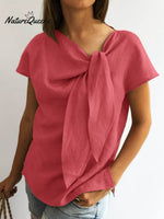 Women's Casual Cotton And Linen Elegant Top