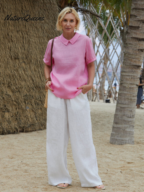 Women's 100% Linen Shirt
