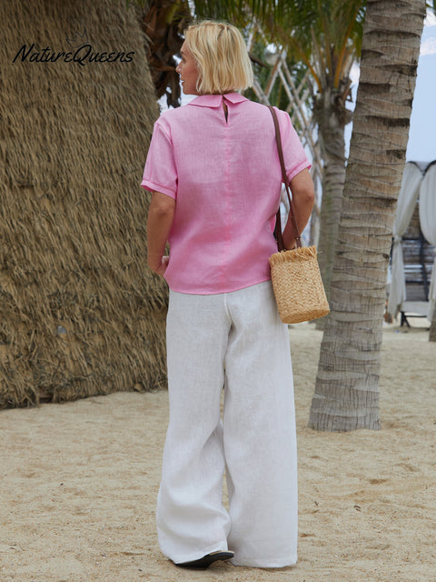 Women's 100% Linen Shirt
