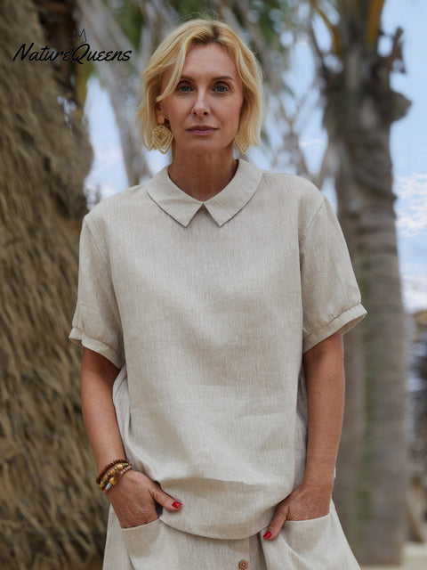 Women's 100% Linen Shirt