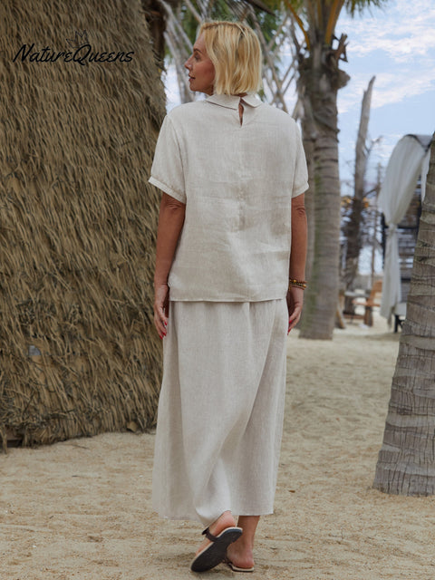 Women's 100% Linen Shirt