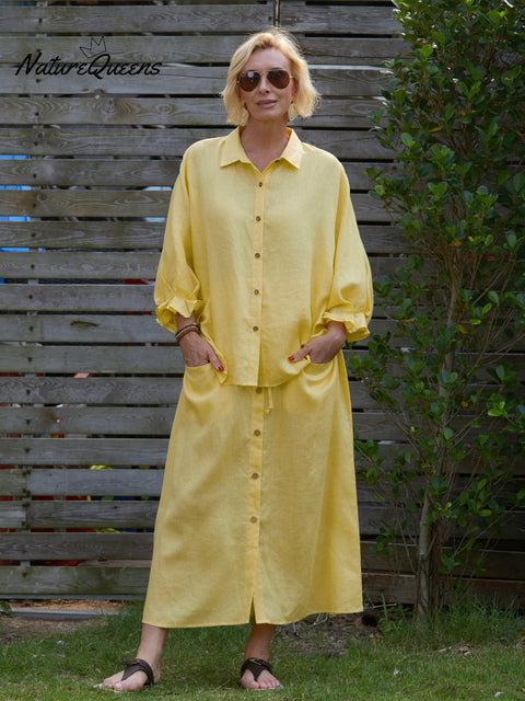 Women's 100% Linen Shirt