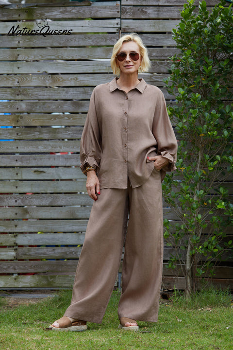 Women's 100% Linen Shirt