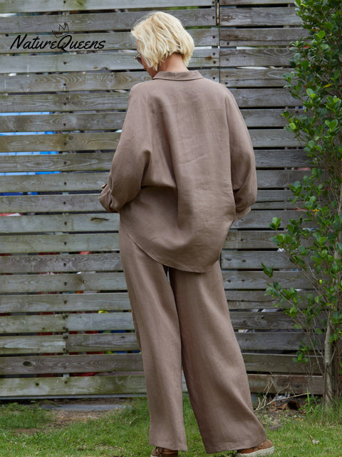 Women's 100% Linen Shirt