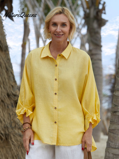 Women's 100% Linen Shirt