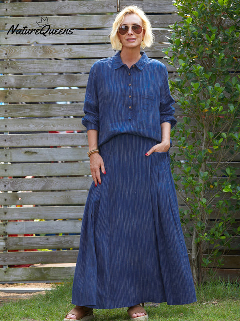 Women's Casual 100%Linen Shirt
