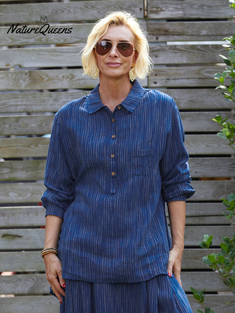 Women's Casual 100%Linen Shirt