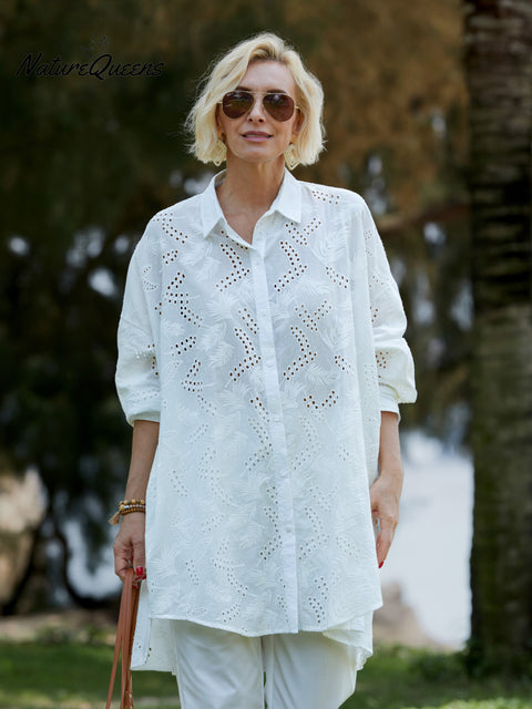 Women's 100% Cotton Embroidery Shirt