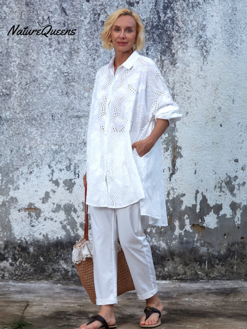 Women's 100% Cotton Embroidery Shirt