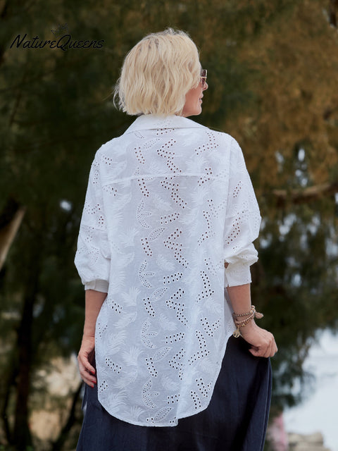 Women's 100% Cotton Embroidery Shirt