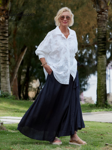 Women's 100% Cotton Embroidery Shirt
