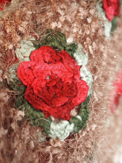 Women's Hand-woven flower shawl