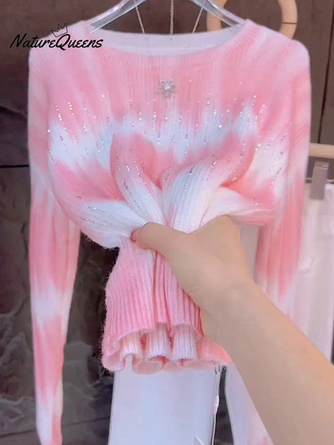 Rhinestone Pullover Sweater