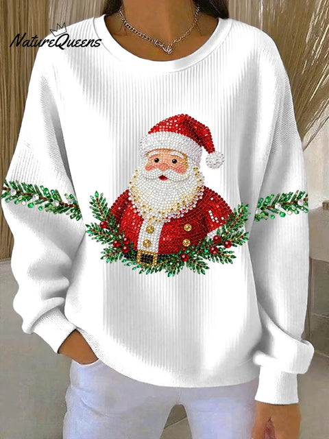 Women's Santa Claus Print Sweatshirt