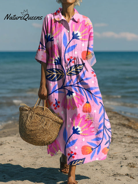 Women's Flowers Art Casual Print Dress