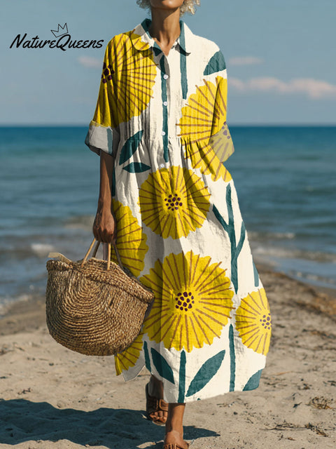 Women's Flowers Art Casual Print Dress