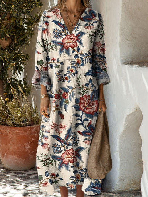 Women's Flowers Floral Art Casual Print Dress