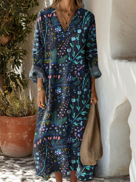 Women's Flowers Floral Art Casual Print Dress