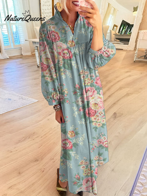 Women's Flowers Floral Art Casual Print Dress