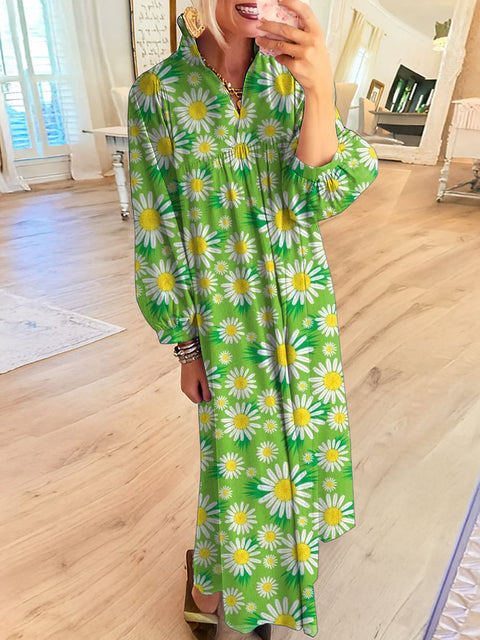 Women's Flowers Floral Art Casual Print Dress