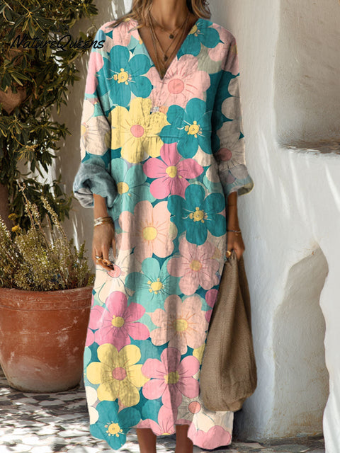 Women's Flowers Floral Art Casual Print Dress