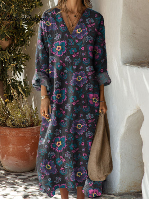 Women's Flowers Floral Art Casual Print Dress