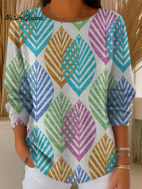 Women's Color Gradient Casual Pullover Sweater