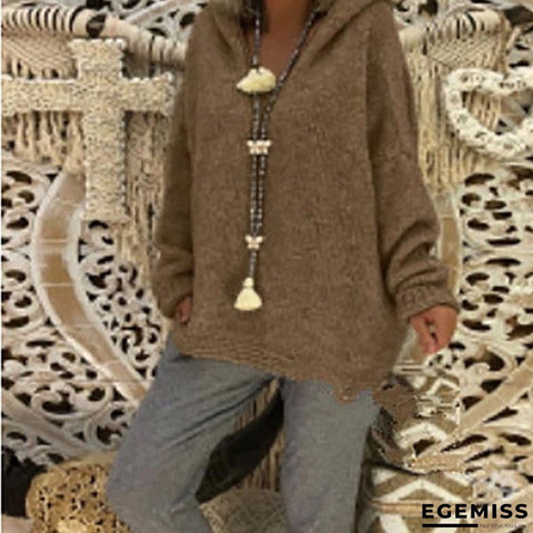 Women Loose Hooded Sweaters