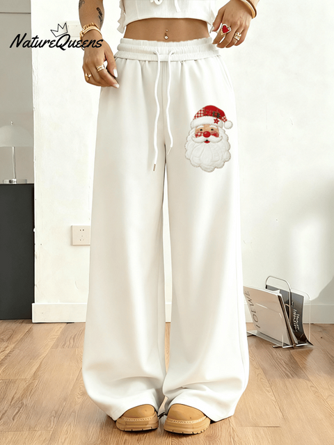 Women's Santa Claus Printed Casual Sweatpants