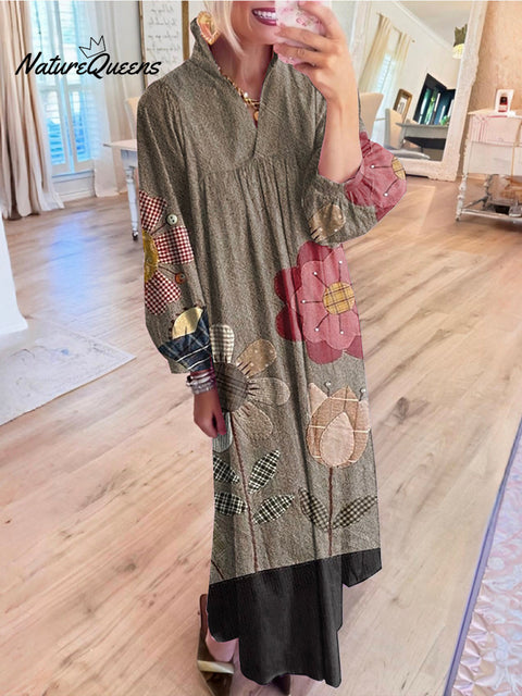 Casual Flower Patterned Dress