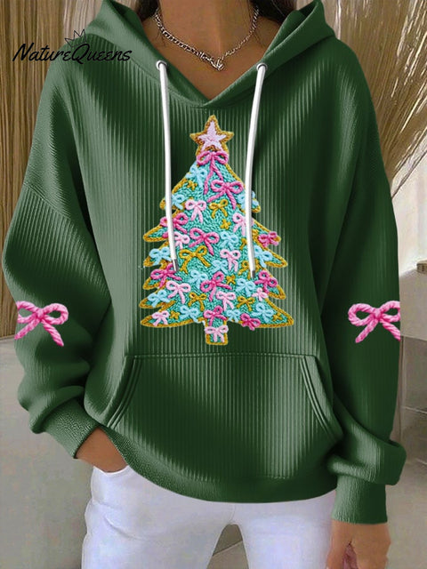 Women'S Christmas Print Casual Hoodie Sweatshirt