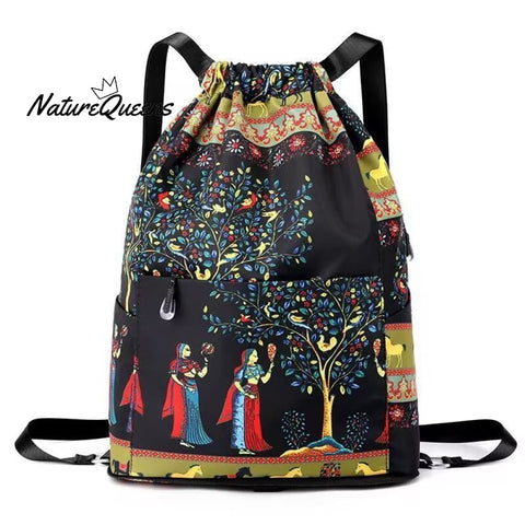 🔥Drawstring Foldable Large Capacity Dry-wet Separation Travel Sports Backpack