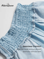 100% Linen Broad Elastic Waistband Pants TALIA