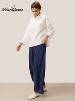 100% Linen Classic Ankle Pants ZOE